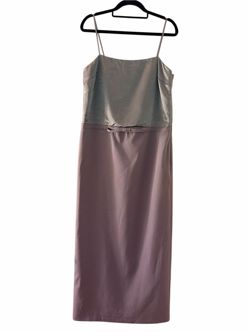 Endless Rose One-of-One Sample Metallic Satin Maxi Dress Small NWOT